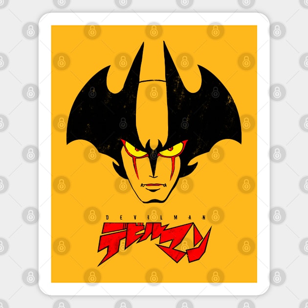 002 Devilman Head new Magnet by Yexart